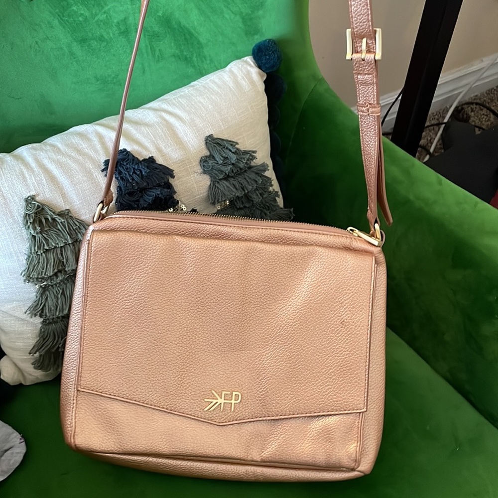 Freshly picked rose gold cross body bag